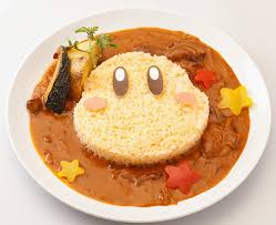Kirby Cafe curry dish that looks like Waddle Dee