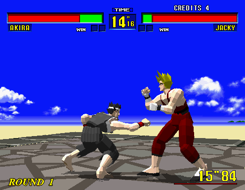 Screenshot of Virtua Fighter midgame